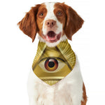 Masonic Eye Sight Print Dog Bandana