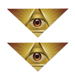 Masonic Eye Sight Print Dog Bandana