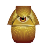 Masonic Eye Sight Print Dog Zip Up Hoodie