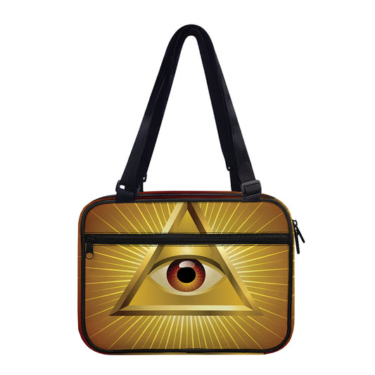Masonic Eye Sight Print Double Strap Bible Bag