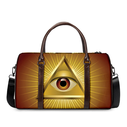 Masonic Eye Sight Print Duffle Bag