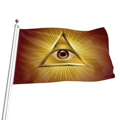 Masonic Eye Sight Print Flag