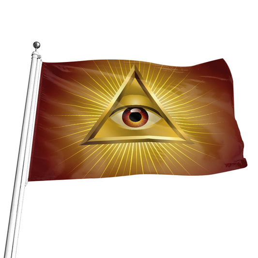 Masonic Eye Sight Print Flag