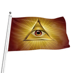 Masonic Eye Sight Print Flag