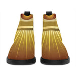 Masonic Eye Sight Print Flat Ankle Boots