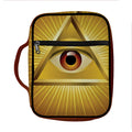 Masonic Eye Sight Print Front Pocket Bible Bag