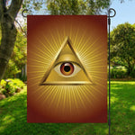 Masonic Eye Sight Print Garden Flag