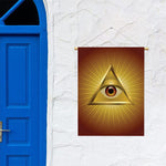 Masonic Eye Sight Print Garden Flag