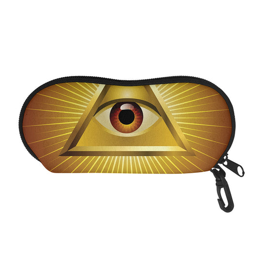 Masonic Eye Sight Print Glasses Case