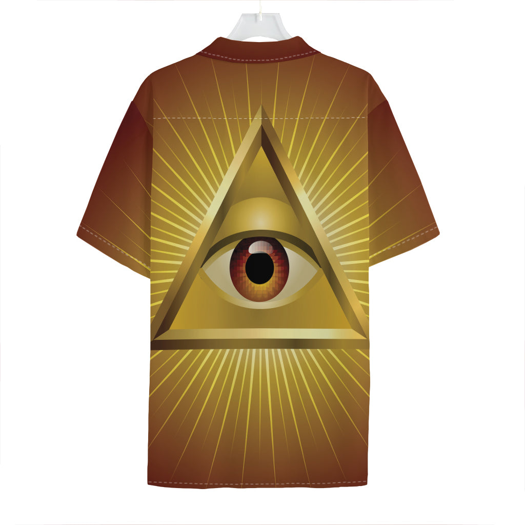 Masonic Eye Sight Print Hawaiian Shirt