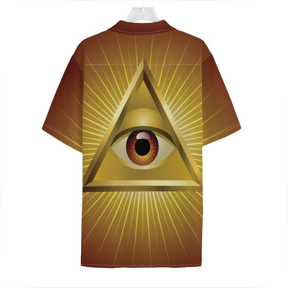 Masonic Eye Sight Print Hawaiian Shirt
