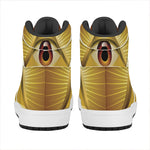 Masonic Eye Sight Print High Top Leather Sneakers