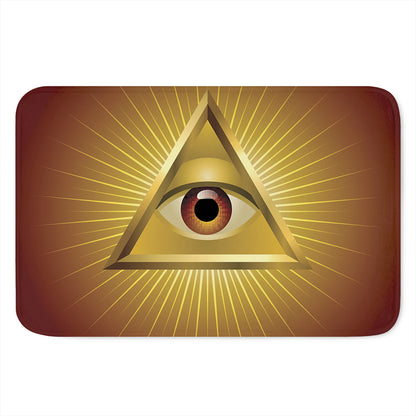Masonic Eye Sight Print Indoor Door Mat