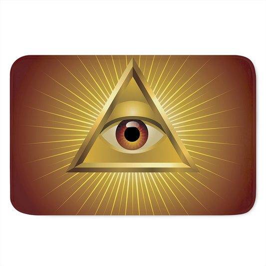 Masonic Eye Sight Print Indoor Door Mat