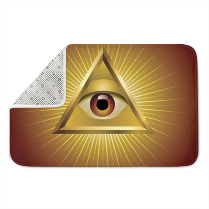 Masonic Eye Sight Print Indoor Door Mat