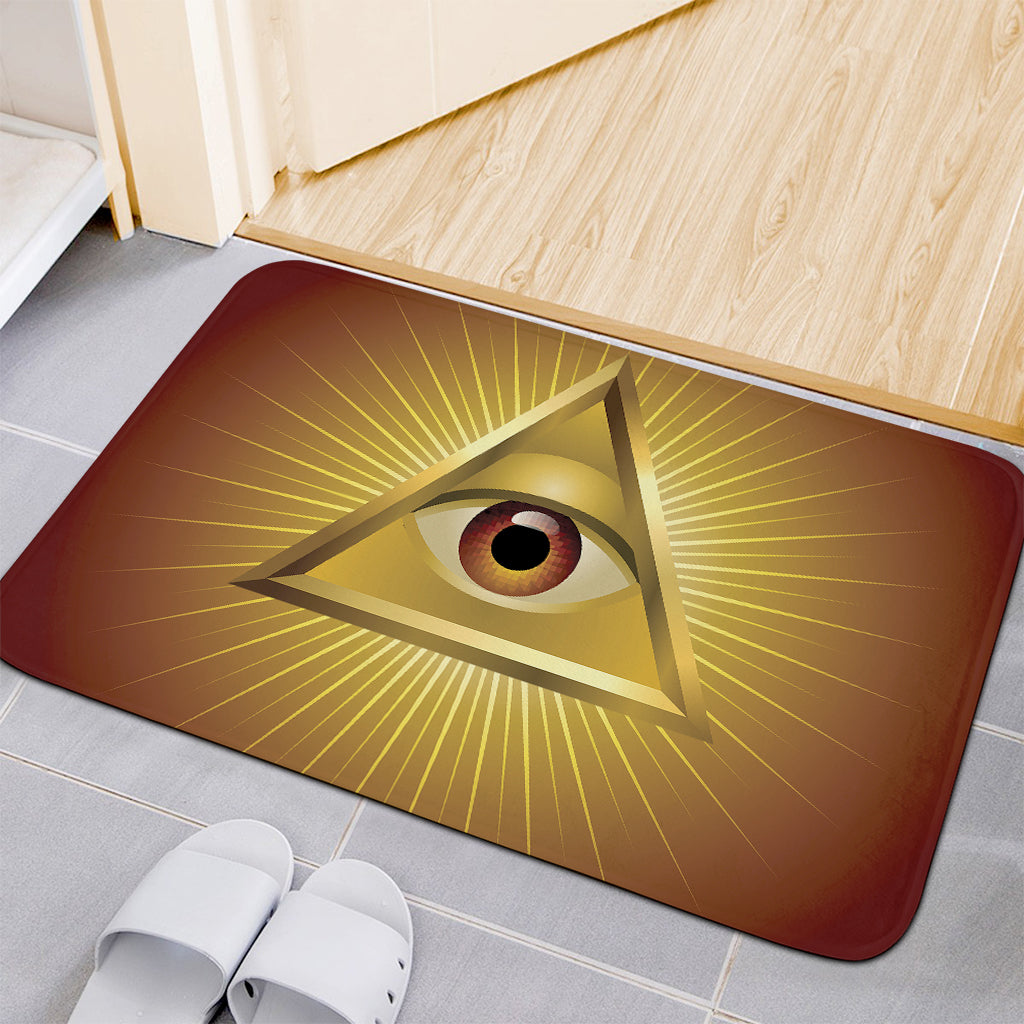 Masonic Eye Sight Print Indoor Door Mat