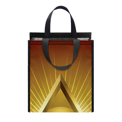Masonic Eye Sight Print Insulated Lunch Tote