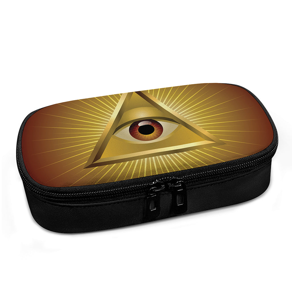 Masonic Eye Sight Print Insulin Cooler Travel Case