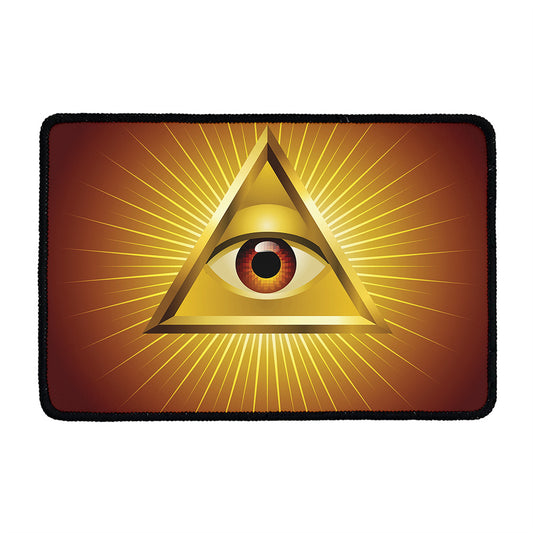 Masonic Eye Sight Print Kitchen Mat