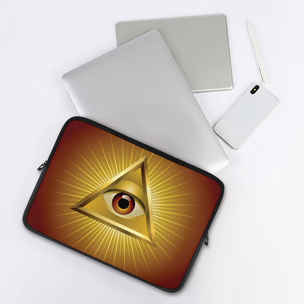 Masonic Eye Sight Print Laptop Sleeve