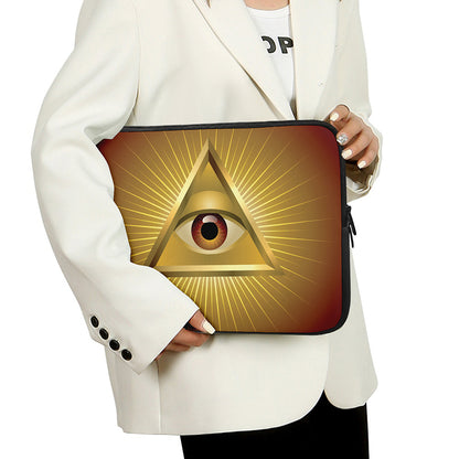 Masonic Eye Sight Print Laptop Sleeve