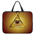 Masonic Eye Sight Print Laptop Sleeve With Handle