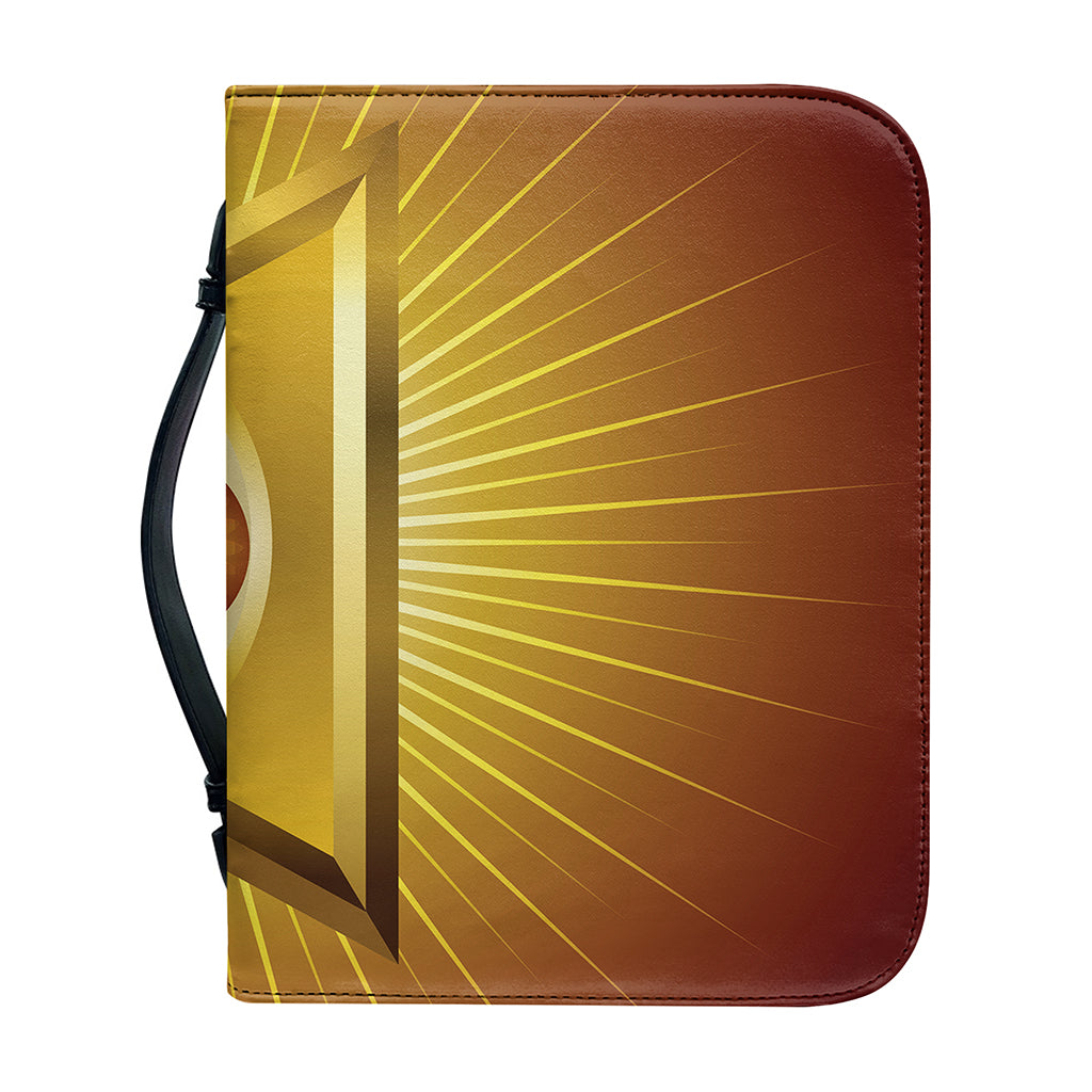 Masonic Eye Sight Print Leather Bible Cover