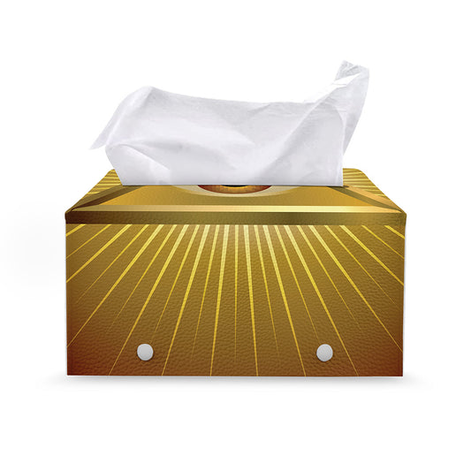 Masonic Eye Sight Print Leather Tissue Box Cover
