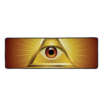 Masonic Eye Sight Print Long Kitchen Mat