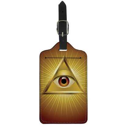 Masonic Eye Sight Print Luggage Tag