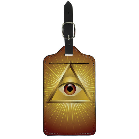 Masonic Eye Sight Print Luggage Tag