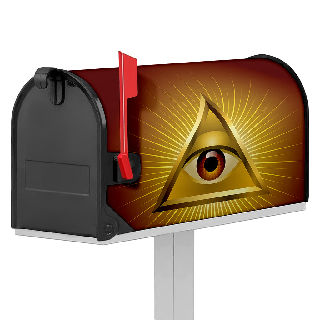 Masonic Eye Sight Print Mailbox Cover