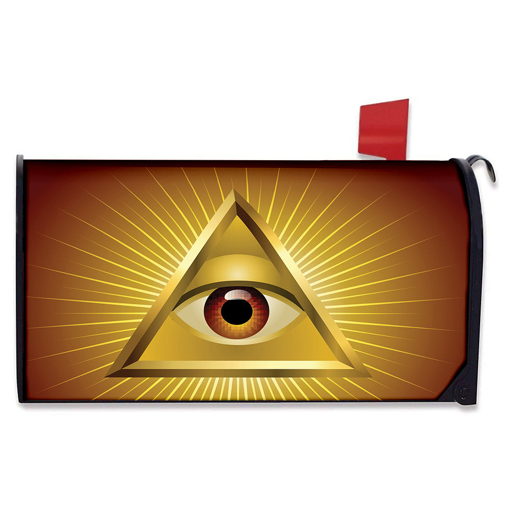 Masonic Eye Sight Print Mailbox Cover