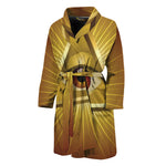 Masonic Eye Sight Print Men's Bathrobe