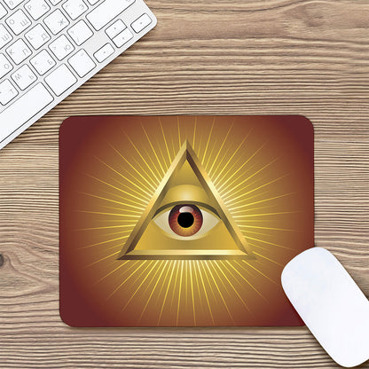 Masonic Eye Sight Print Mouse Pad