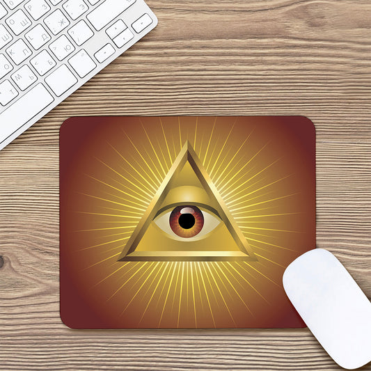 Masonic Eye Sight Print Mouse Pad