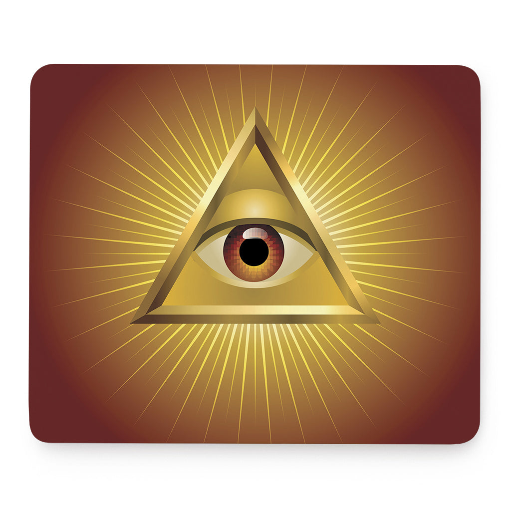 Masonic Eye Sight Print Mouse Pad