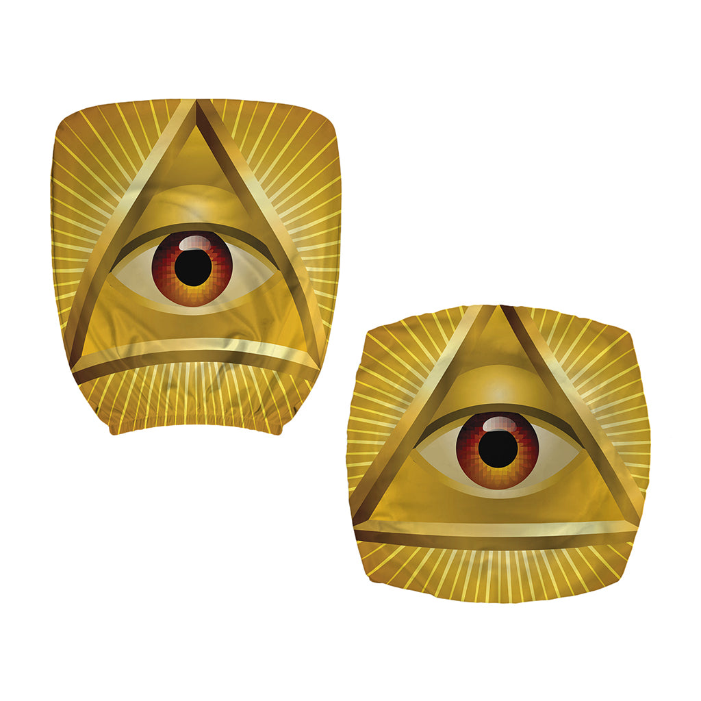 Masonic Eye Sight Print Office Chair Cover