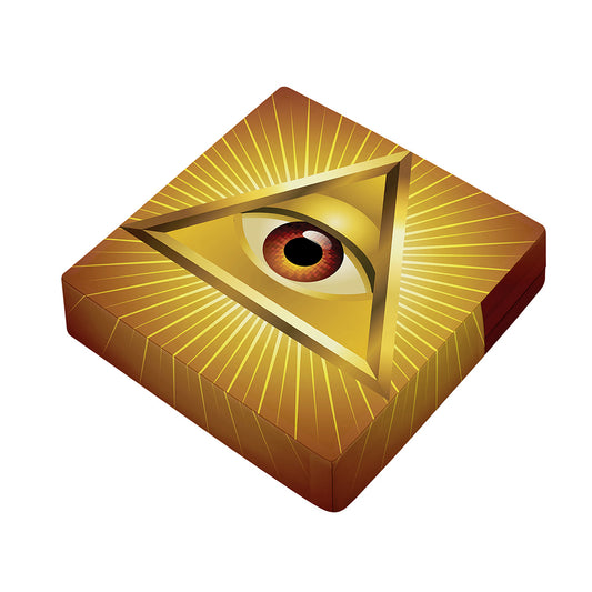 Masonic Eye Sight Print Outdoor Seat Cushion Cover