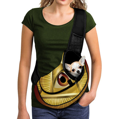 Masonic Eye Sight Print Pet Sling Carrier