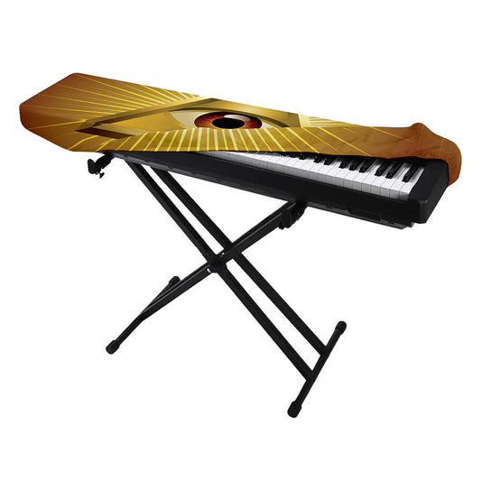 Masonic Eye Sight Print Piano Keyboard Cover