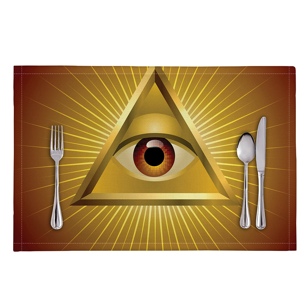 Masonic Eye Sight Print Placemat
