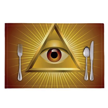 Masonic Eye Sight Print Placemat