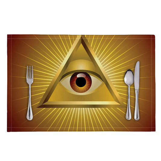 Masonic Eye Sight Print Placemat