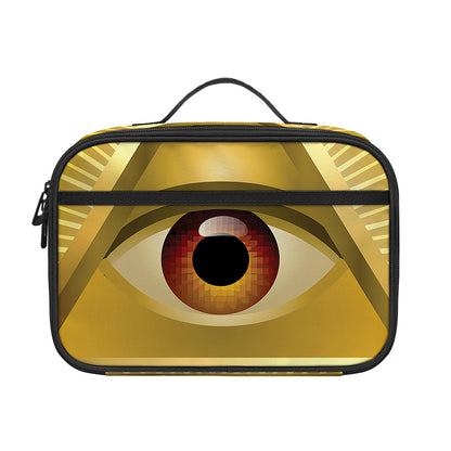Masonic Eye Sight Print Portable Lunch Bag