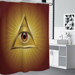 Masonic Eye Sight Print Premium Shower Curtain