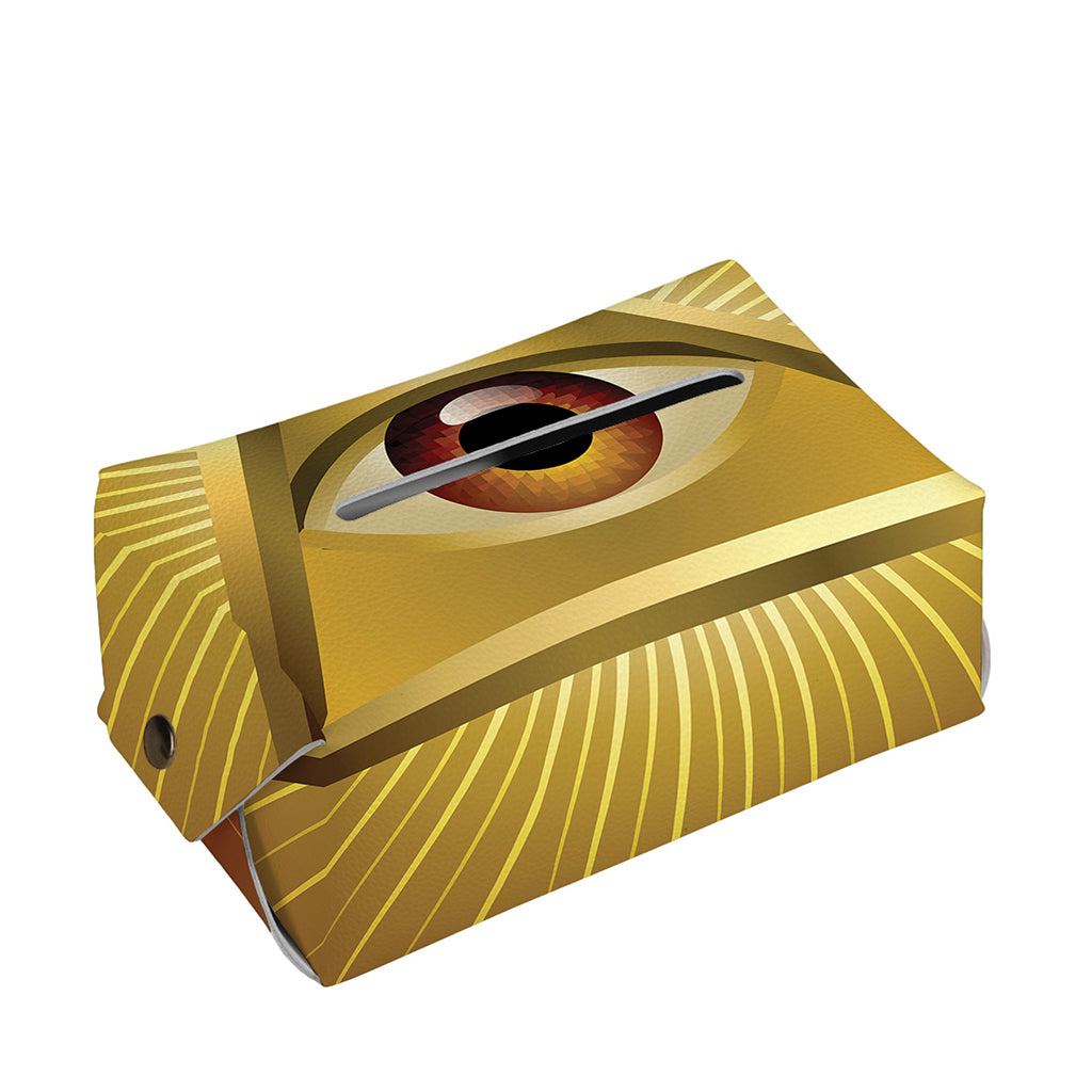 Masonic Eye Sight Print Rectangle Tissue Box Cover