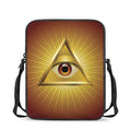 Masonic Eye Sight Print Rectangular Crossbody Bag
