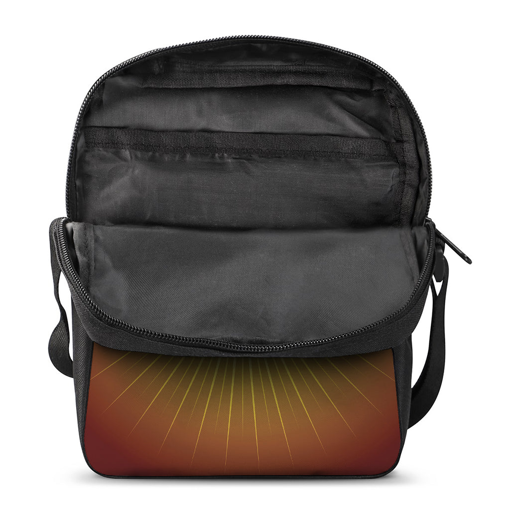 Masonic Eye Sight Print Rectangular Crossbody Bag