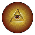Masonic Eye Sight Print Round Floor Mat